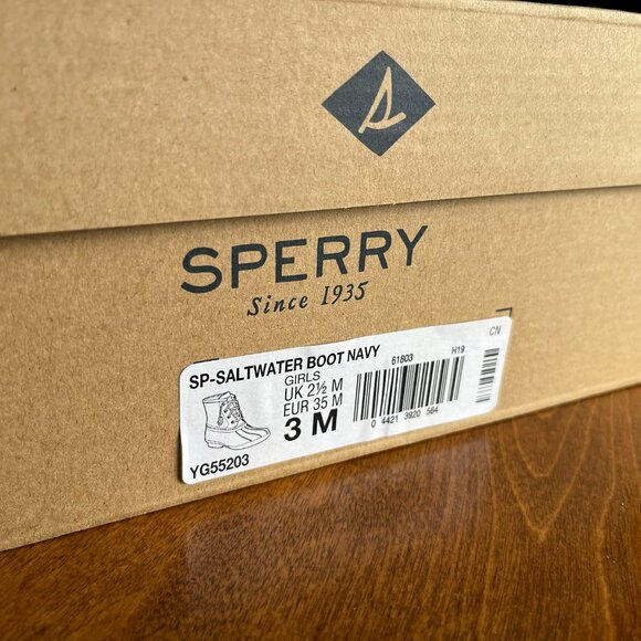 Sperry Saltwater boots girls 2 NIB - Picture 5 of 11
